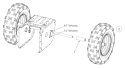 Part Location Diagram of 741-0143 MTD Sleeve Bearing; Wheel Size 13 X 4, 13 X 5